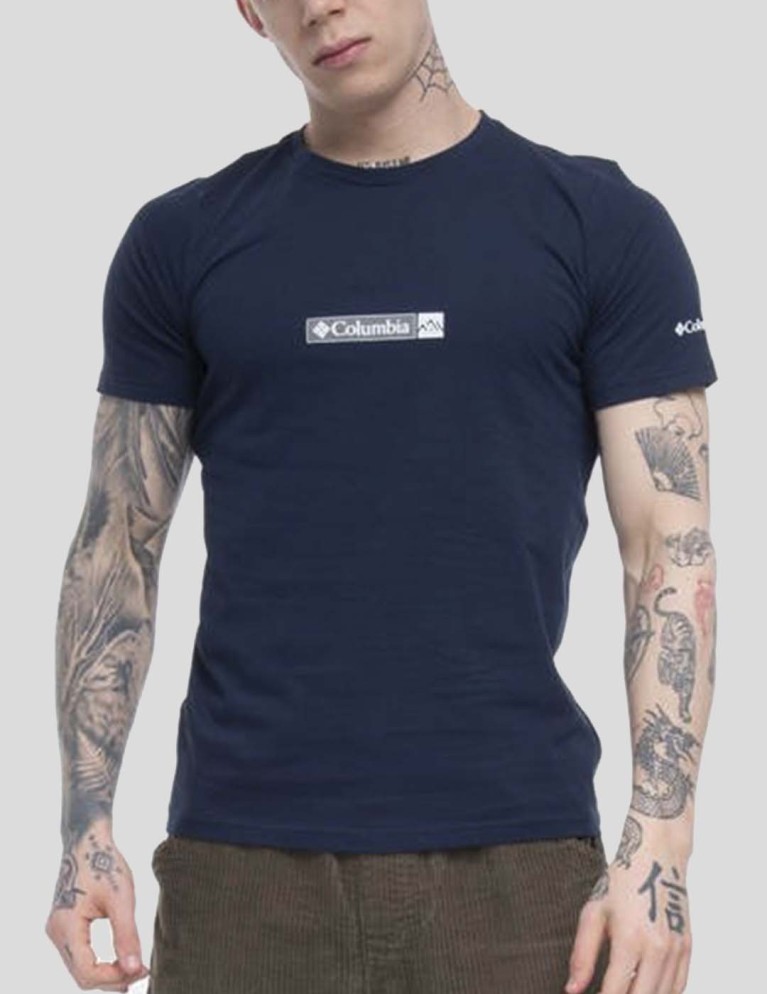 T-shirt COLUMBIA rapid ridge back graphic tee collegiate navy